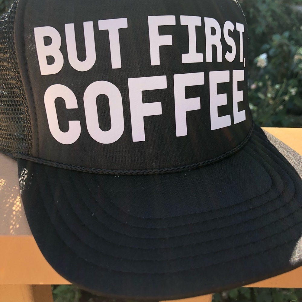 But first coffee trucker hat